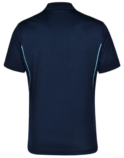 Picture of Winning Spirit, Mens Cooldry S/S Contrast Interlock Polo